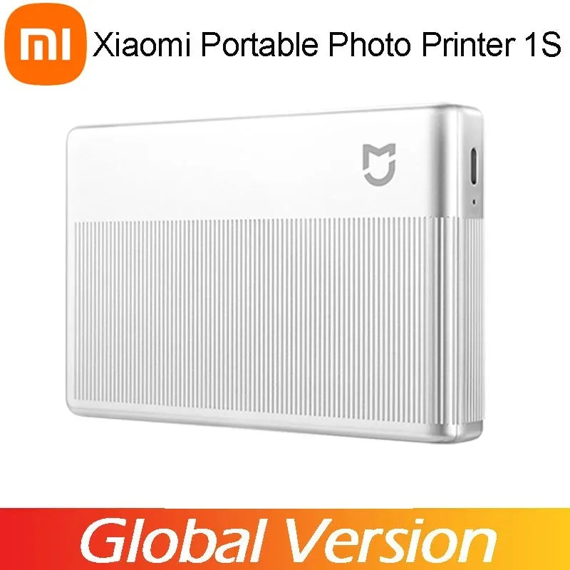 Xiaomi Portable Pocket Photo Printer 1S - Wireless Bluetooth Color Print ZINK Self-adhesive Photos