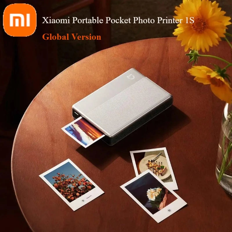 Xiaomi Portable Pocket Photo Printer 1S - Wireless Bluetooth Color Print ZINK Self-adhesive Photos